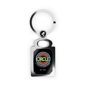 Circle Drive-In Rectangle Keyring