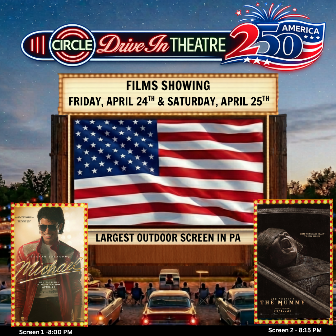 Movies showing Friday, April 24th & Saturday, April 25th - Screen One: Michael 8pm & Screen Two: Lee Cronin's The Mummy at 8:15pm