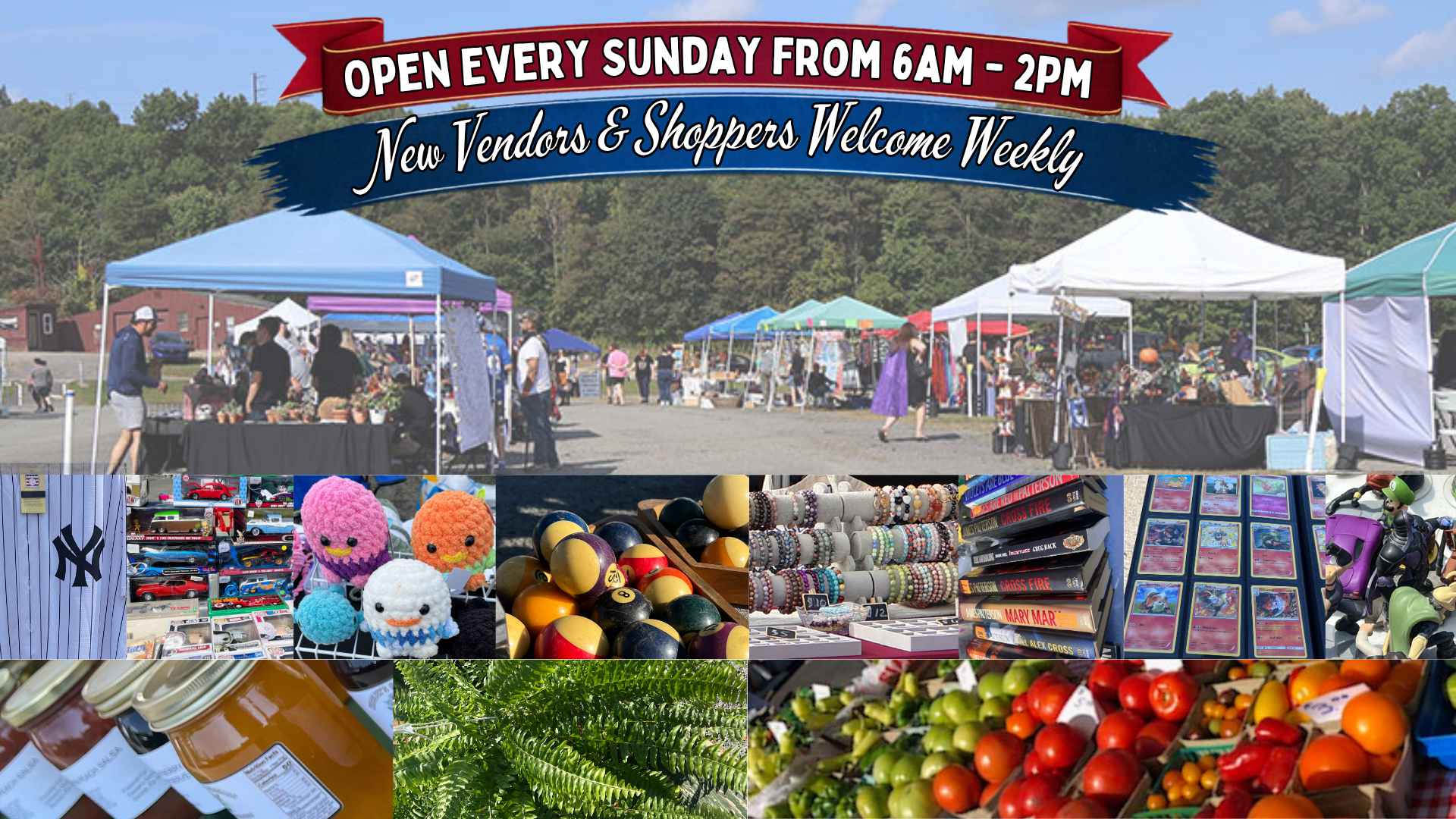 Circle GIANT Sunday Flea Fair, every Sunday from March - November from 6am - 2pm, new vendors & shoppers welcome weekly